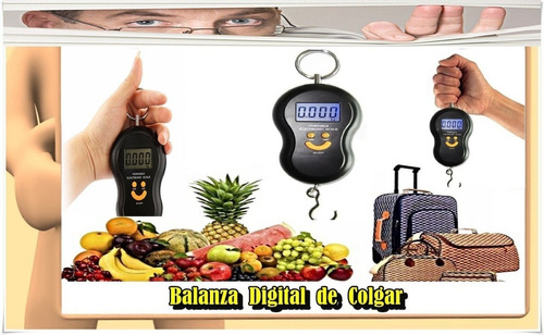 Balanza Digital  De Colgar Portatil Viaje-pesca Minimo 10 Gr. Maximo 40 Kg. - Villa Urquiza -caba 
