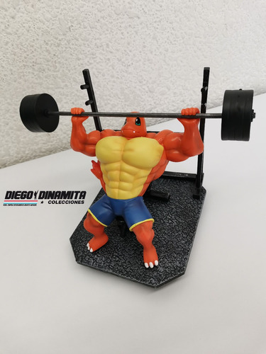 Figura Pokemon Gym Gimnasio Musculoso Charmander Fitness B