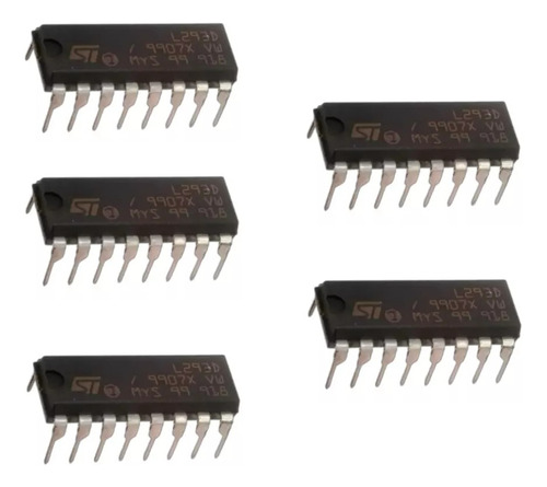 Paq. 5 Piezas De Puente H Driver St L293d L293 Arduino