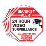 (4 Unidades) De Alerta De Seguridad, Videovigilancia Las 24