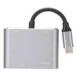 Aluminium Alloy Type C A Port Usb +hdmi+vga+type C De