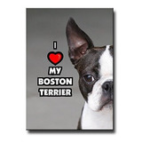 Boston Terrier I Love My Fridge Magnet