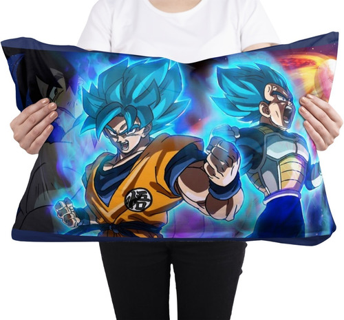 Cojin Almohada Goku Y Vegeta Blue Dragon Ball Super Anime