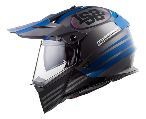 Casco Para Motocicleta Cross City Ls2 Explore Frontier Ngro