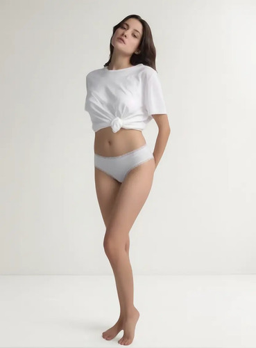 Pantie Calvin Klein Hipster Con Detalle Encaje Para Mujer