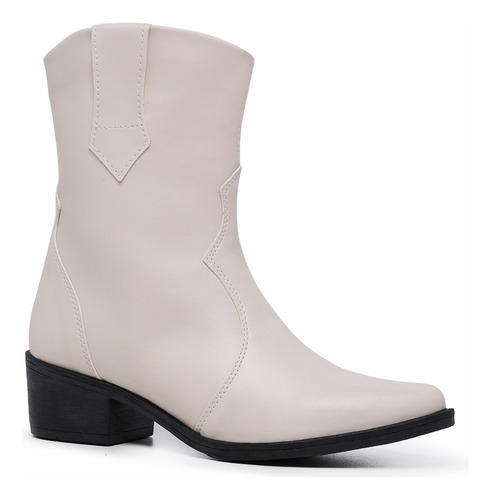 Bota Feminina Country Cano Curto Saltinho Tendencia Inverno