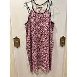 Vestido Forever 21 Violeta Y Negro Talle Xsmall