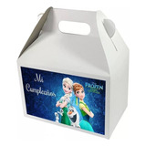 Caja Mini Cartón Boxlunch 50 Pzs Con Etiqueta Personalizada