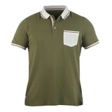 Playera Tipo Polo Olivo 907-40 Cklass