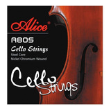 Encordado Para Cello Alice A805 Cuerdas Acero Violinchelo *