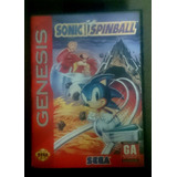 Sonic Spinball Na Caixa Mega Drive Original