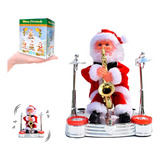 Regalo Adorno Papá Noel  Santa Claus Musical Saxofon