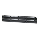 Panel De Parcheo Intellinet 513579 Cat 5e 48 Puertos Utp 2u