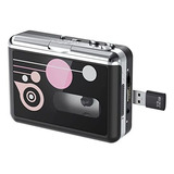 Reproductor Cassette Usb A Mp3, Portátil Con Auriculares -