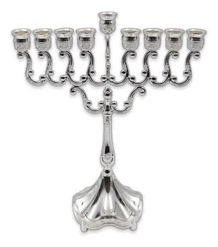 Menorah/candelabro Ateret Judaica Plata