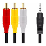 Cabo Audio Video Rca P2 Para Tvs, Conversores, Tv Box E Som