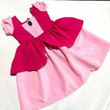 Disfraz Vestido Princesa Peach Para Nenas