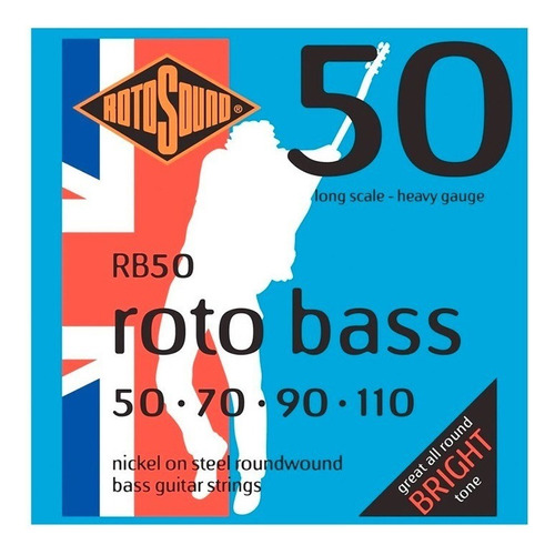 Rotosound Rb50 Encordado Bajo 4 Cuerdas 050