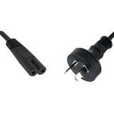 Cable Alimentación Interlock 220v 2 Patas 1.5 Metros Tipo 8