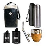 Juego Matero Premium Mate Imperial Dije Alpaca Bolso Pro