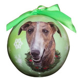 Greyhound Navidad Ornamento Bola A Prueba De Roturas Fácil P