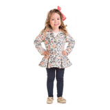 Conjunto Moletom  Floral Tamanhos 1 , 2 Ou 3