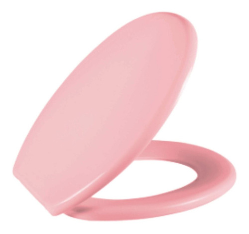 Assento Sanitário Oval Plástico Rosa 1 Astra