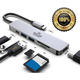 Hub Adaptador Tipoc (hdmi+2xusb 3.0+sd+microsd+tipoc Hembra)