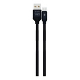 Cable Cargador Lightning Usb Otg Para iPhone 5 A 12 Plus De Color Negro