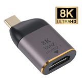 8k 60hz Hdmi Female To Usb-c / Type-c Male Adapter