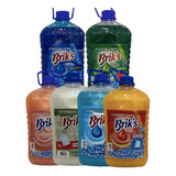 Pack 4 Detergente Líquido Briks 5lt + Lavaloza 2lt