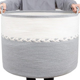 Cestas Tejidas Duoleo Xxxxxl Large Rope Blanket 24  X 24  X 