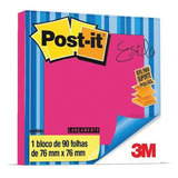 Refil Pop-up 3m 76mmx76mm Rosa Neon 90 Folhas 20539