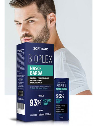 Bioplex Barba 93% Novos Fios  60ml Eficácia Comprovada