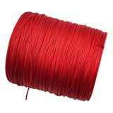 Hilo Chino 0.8mm X 90 Mts Rojo Para Bisutería Manillas