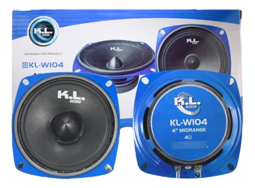 Medio Kl-w104 4 Pulgadas 220watts Parlantes Par