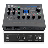 Pyle Interfaz De Audio Usb Profesional Con Micrófono/línea,