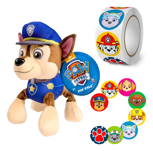 Peluche De Paw Patrol Chase Patrulla Canina Excelente Regalo