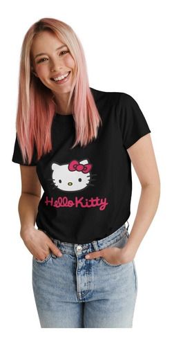 Polera Dama Hello Kitty Sanrio Gatita Linda Estampado Algodo