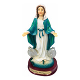 Virgen Milagrosa 13,5 Cm Porcelana Italiana + Novena Bibli