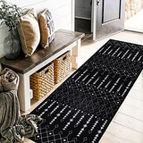 Alfombra Boho Runner 26 X71  Antideslizante Cuarto De L...