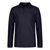 Camisa Polo Nautica Big Boys Uniforme De Manga Comprida Piqu