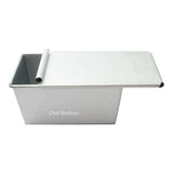 Molde Pan De Caja Con Tapa Panque Barra Mini 20cm Uso Rudo 