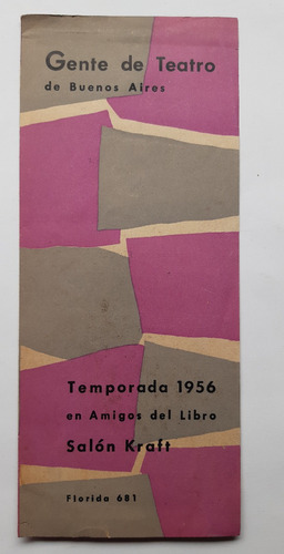 Teatro Kraft Temporada 1956 / Programa