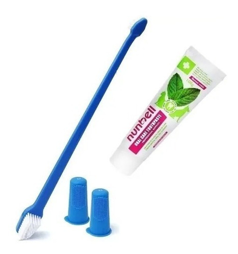 Kit Cepillo Higiene Bucal Crema Dental Mascotas