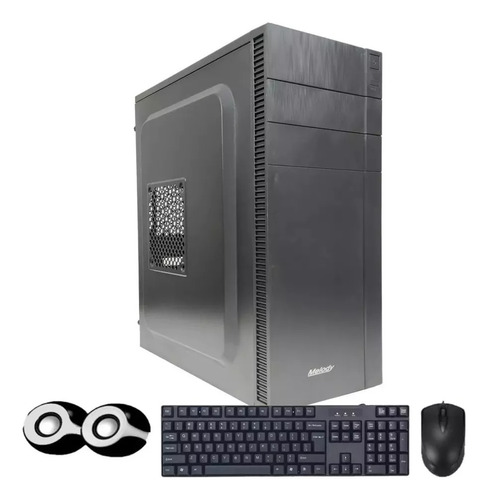 Gabinete Kit Con Fuente 550w Con Mouse Teclado Parlantes 