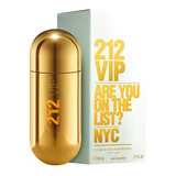 Perfume De Mujer Carolina Herrera 212 Vip Gold 80 Ml