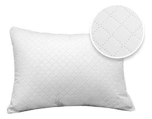 Almohada Ultrasónica Premium Tamaño Estándar. Blancos Azteca Color Blanco