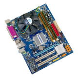 Kit Placa Mae 775 + Core2 Duo + 4gb Ddr2 Para Sistemas Leves