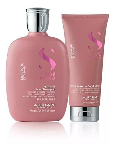 Kit Semi Di Lino Alfaparf Shampoo Acondicionador Moisture